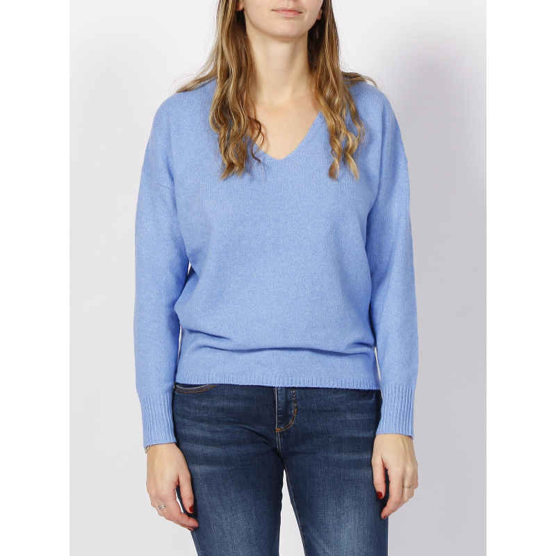 Pull rica life bleu femme - Only