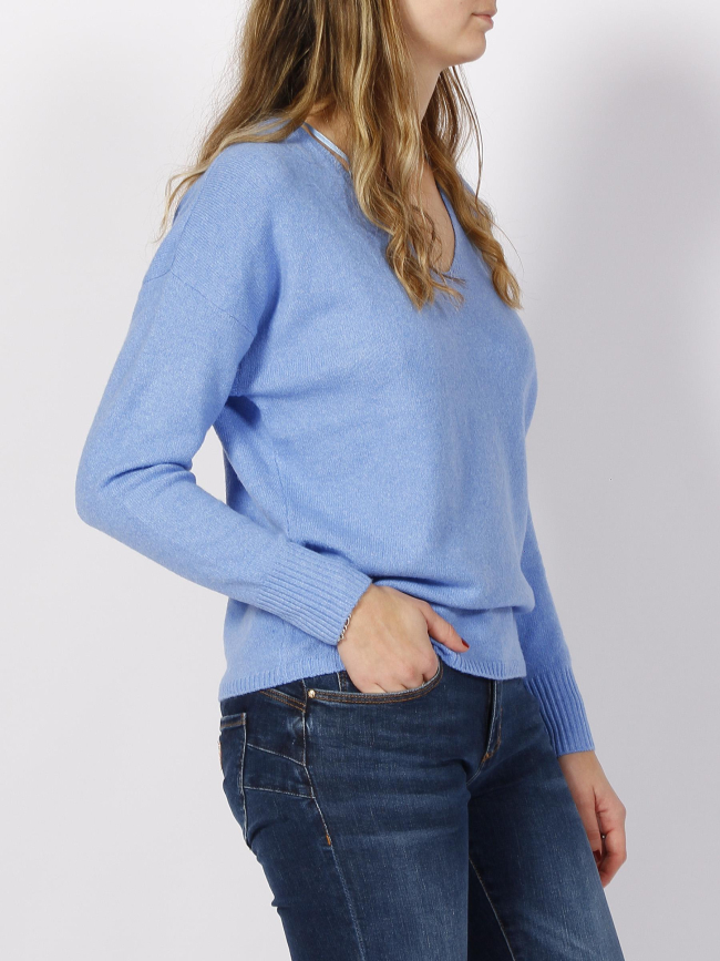 Pull rica life bleu femme - Only