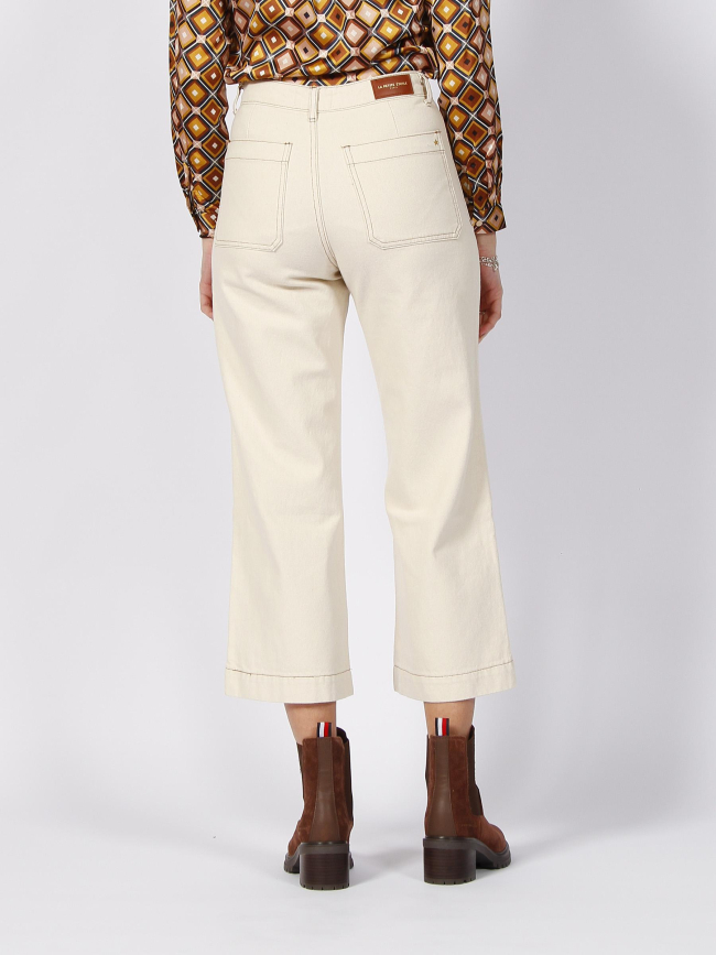 Pantalon large atlanta beige femme - La Petite Etoile