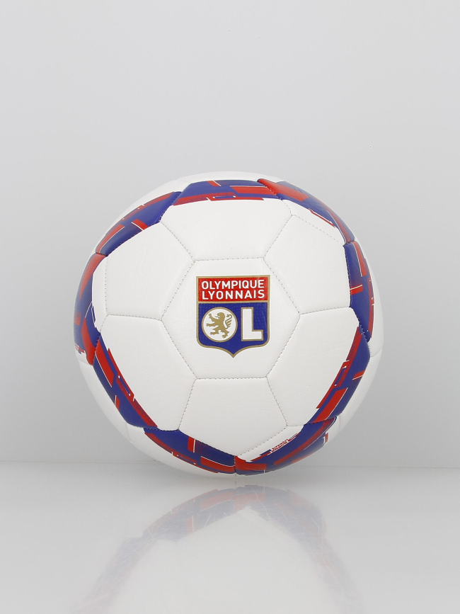 Ballon de football supporter OL t5 blanc - Olympique Lyonnais