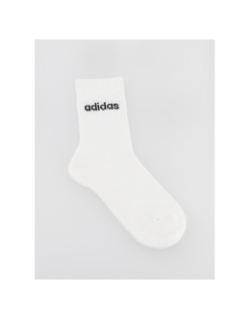 Pack 3 paires chaussettes de sport lin crew blanc - Adidas