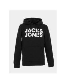 Sweat à capuche corporate logo noir homme - Jack & Jones