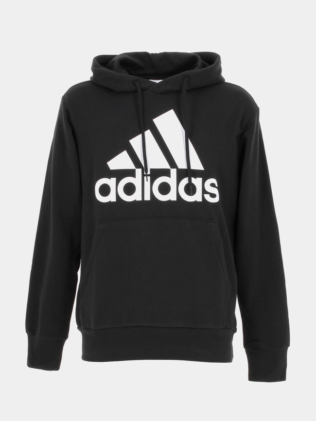Sweat à capuche big logo french terry noir homme - Adidas