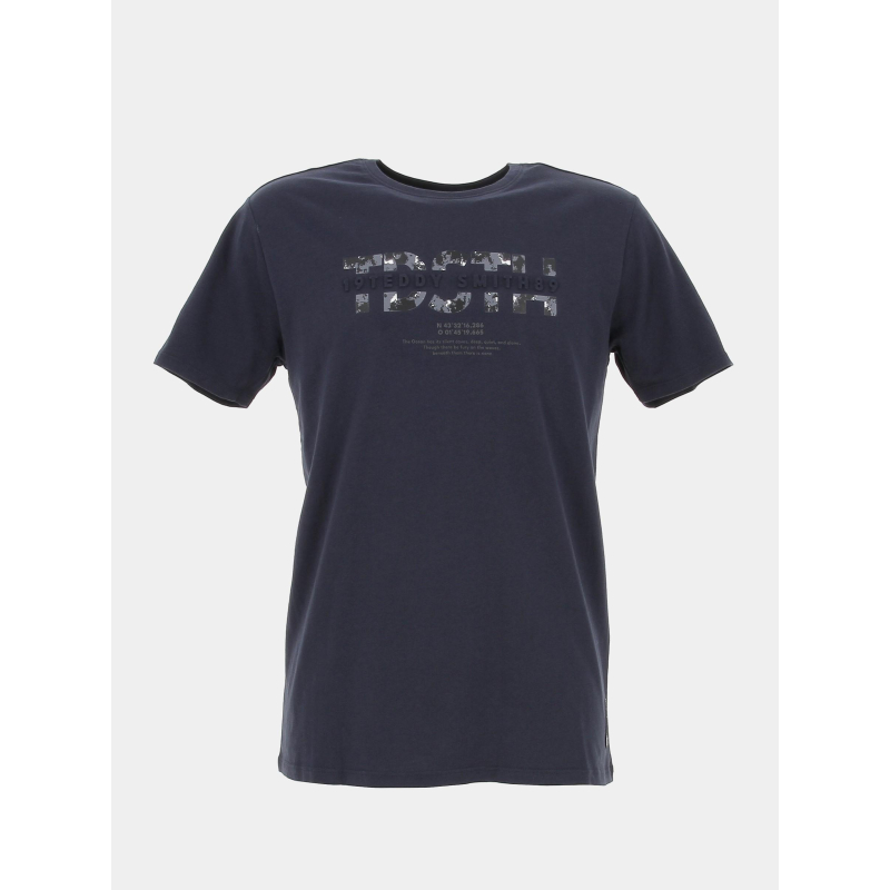 T-shirt altino bleu marine homme - Teddy Smith