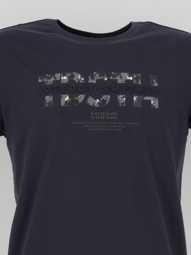 T-shirt altino bleu marine homme - Teddy Smith