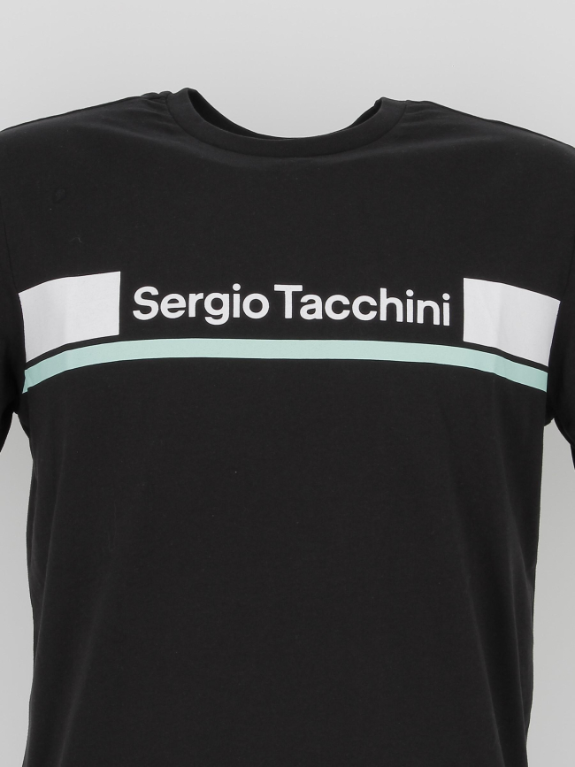 T-shirt jared noir homme - Sergio Tacchini