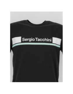 T-shirt jared noir homme - Sergio Tacchini