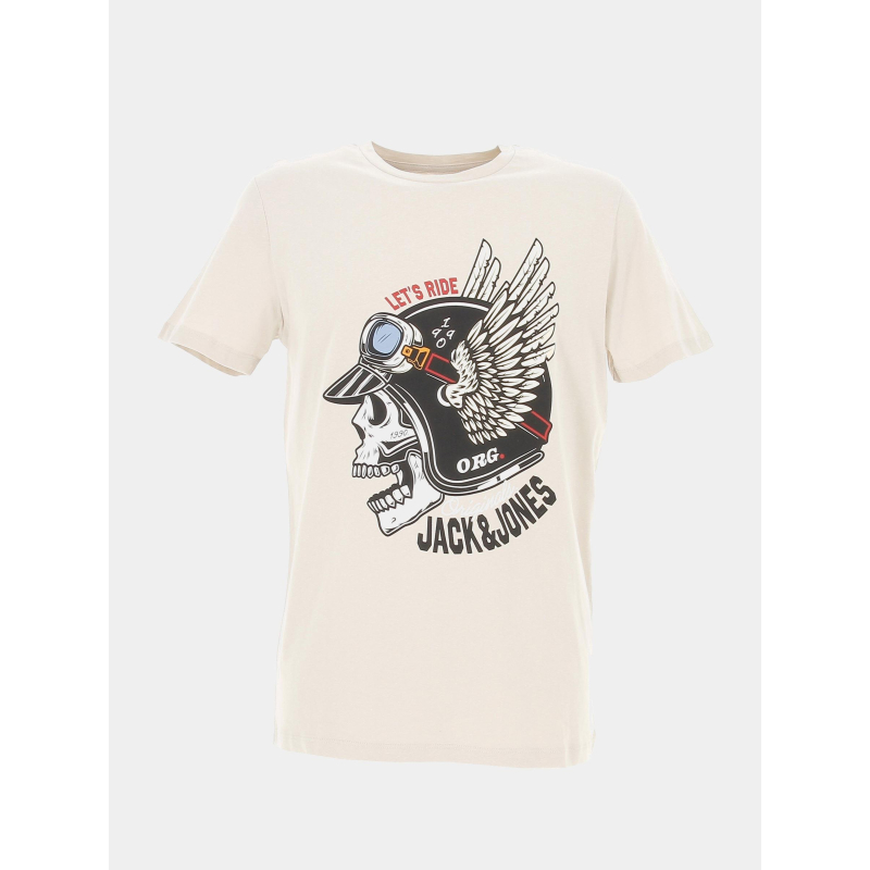 T-shirt jorroxbury beige homme - Jack & Jones
