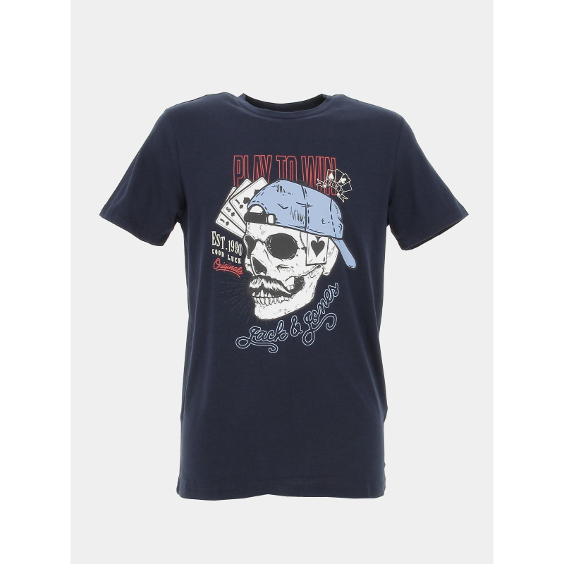 T-shirt jorroxbury bleu marine homme - Jack & Jones