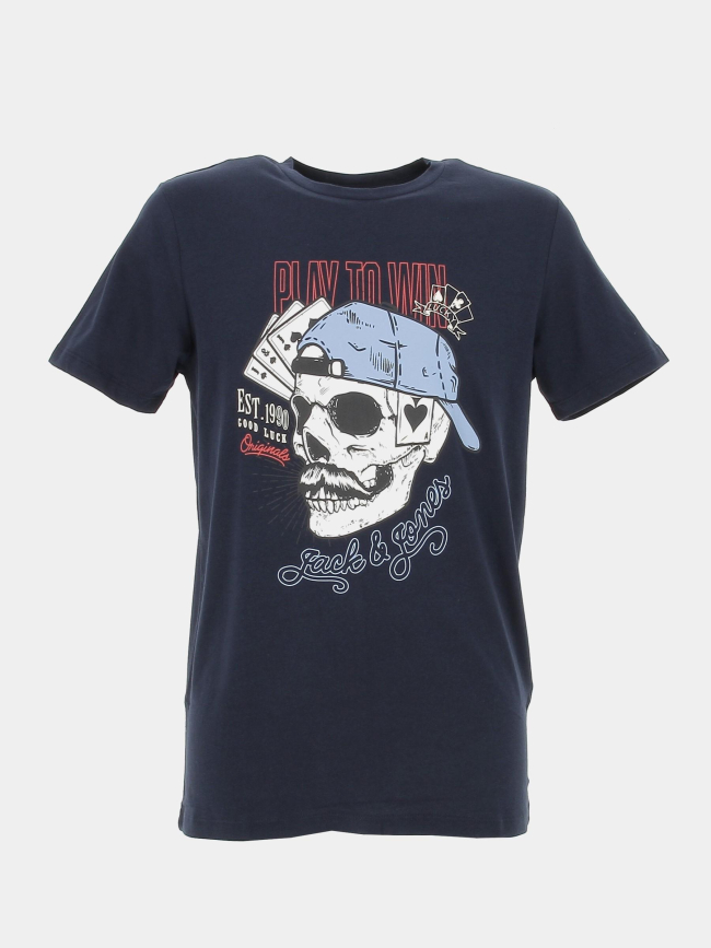 T-shirt jorroxbury bleu marine homme - Jack & Jones