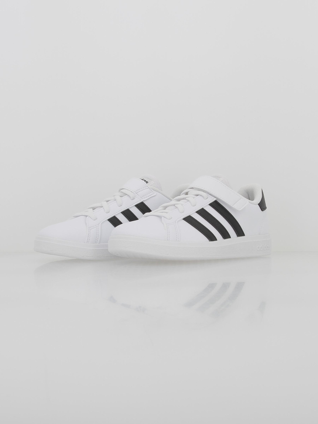 Baskets grand court 2.0 blanc/noir enfant - Adidas