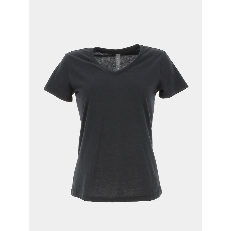 T-shirt de sport athleisure noir femme - Only
