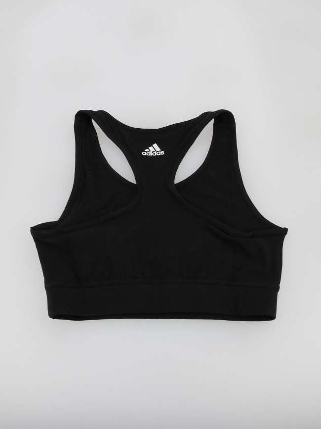 Brassière de sport logo noir fille - Adidas