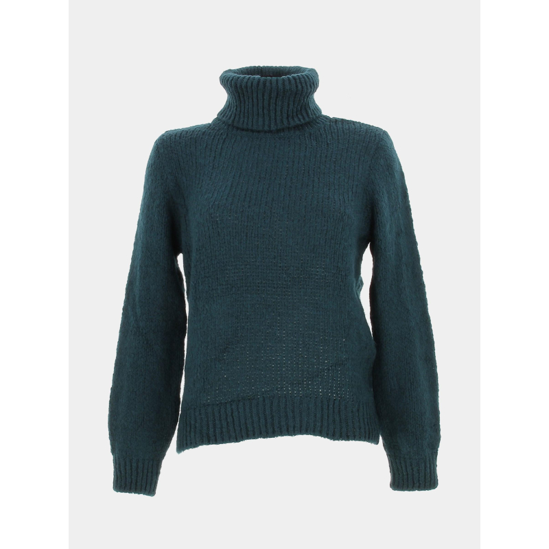 Pull col roulé dinea bleu pétrole femme - JDY