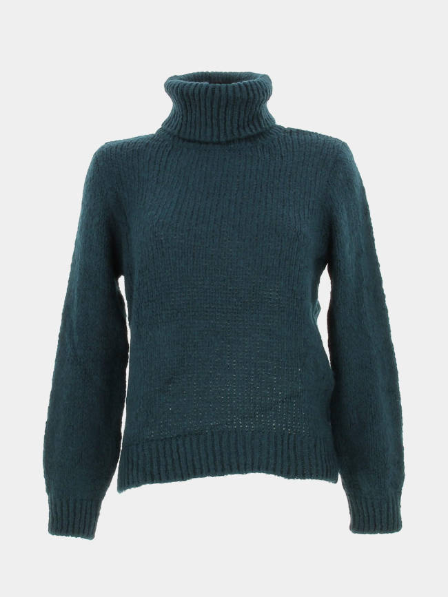 Pull col roulé dinea bleu pétrole femme - JDY