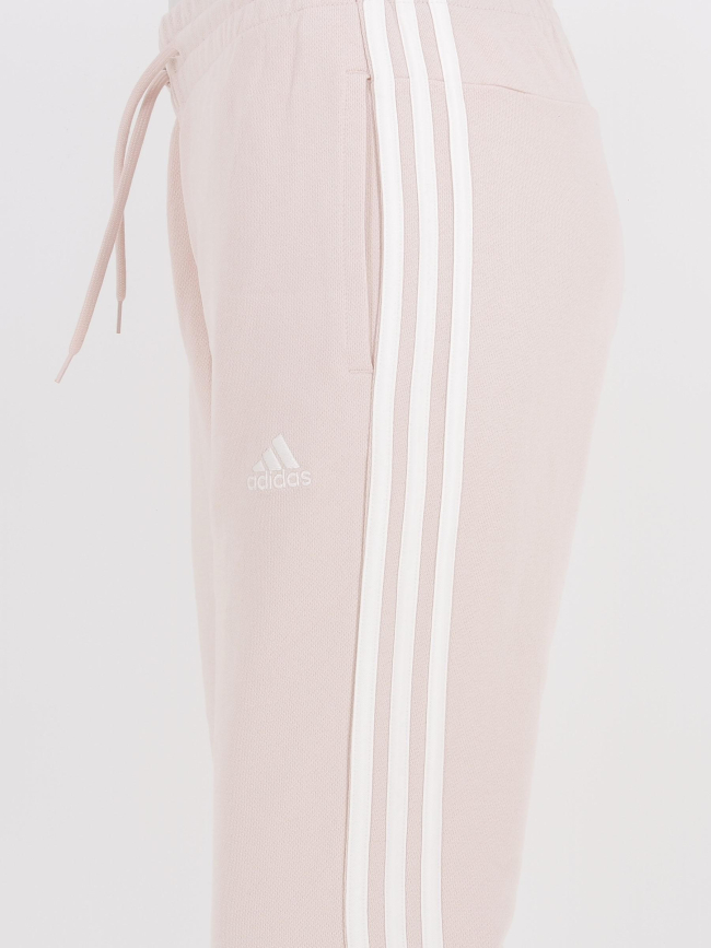 Jogging slim essentials 3 stripes rose femme - Adidas