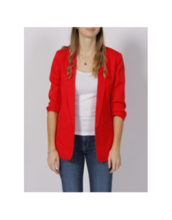 Veste blazer elly rouge femme - Only