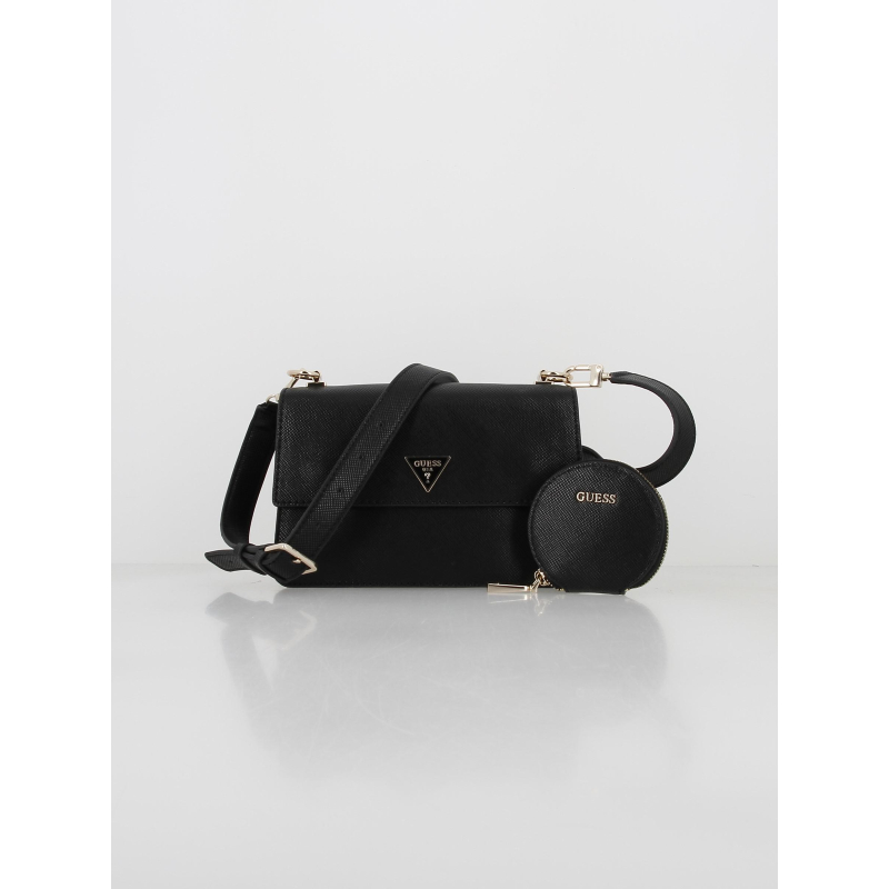 Sacoche Bandouliere Sac BandouliÃ¨re Guess Femme Noir Cdiscount