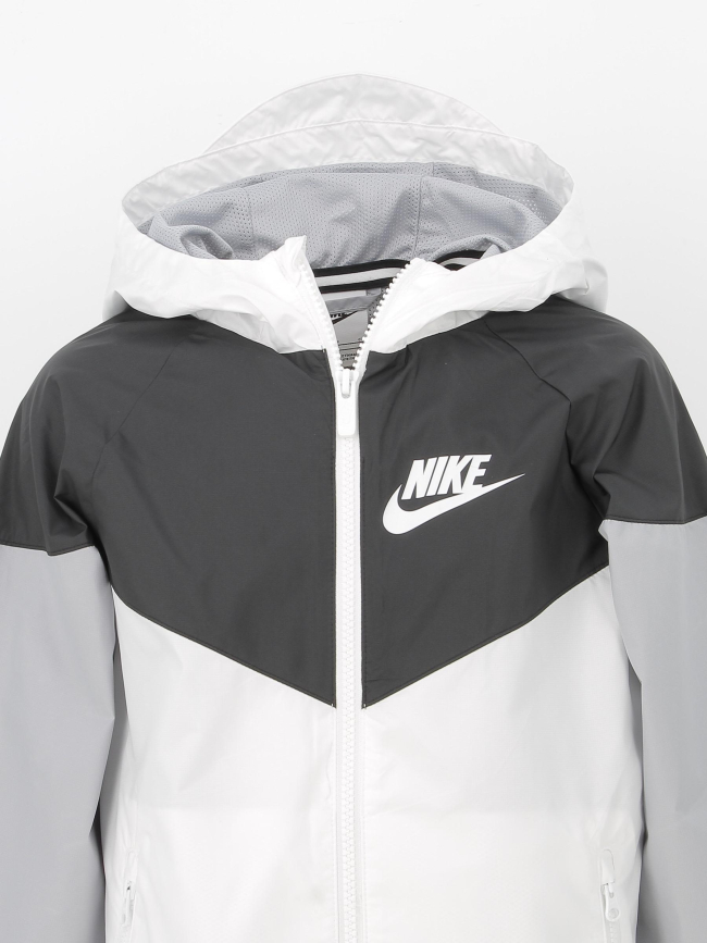 Veste technique sportswear colorblock blanc enfant - Nike