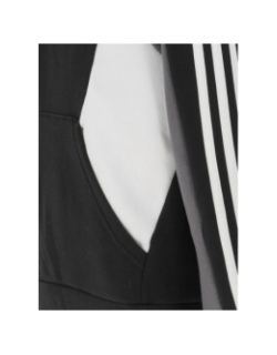 Sweat à capuche colorblock noir garçon - Adidas