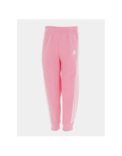Ensemble de survêtement 3 stripes rose enfant - Adidas