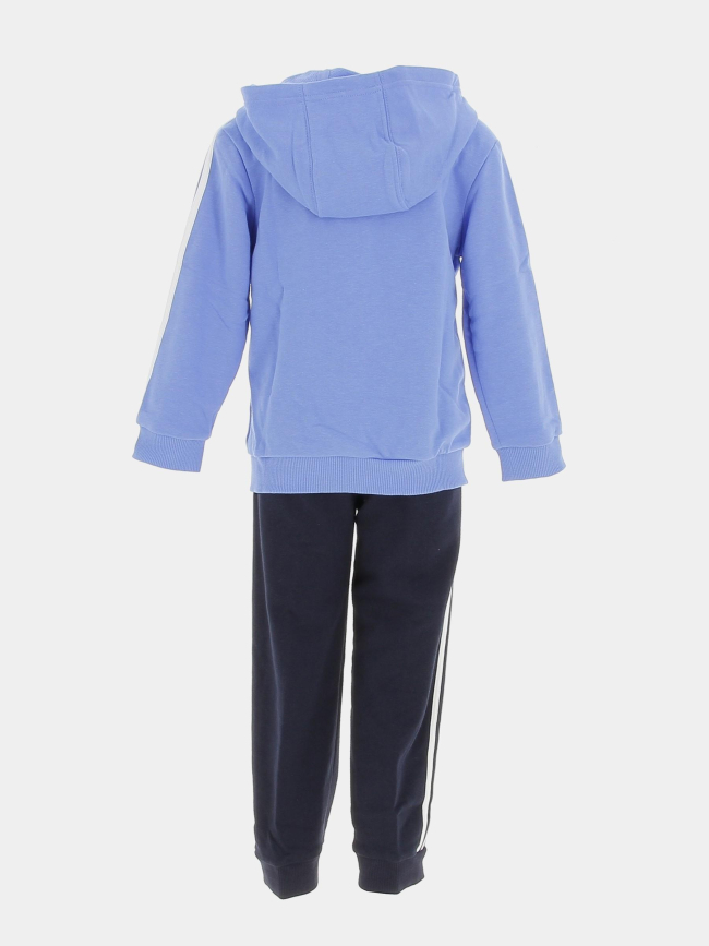 Ensemble sweat zippé jogging 3S bleu enfant - Adidas