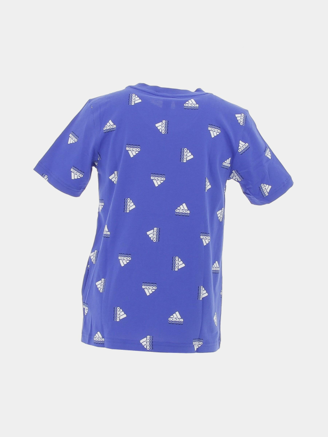 T-shirt bluv logos bleu enfant - Adidas