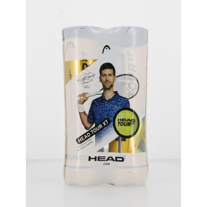Pack 2x4 balles de tennis tournament jaune - Head