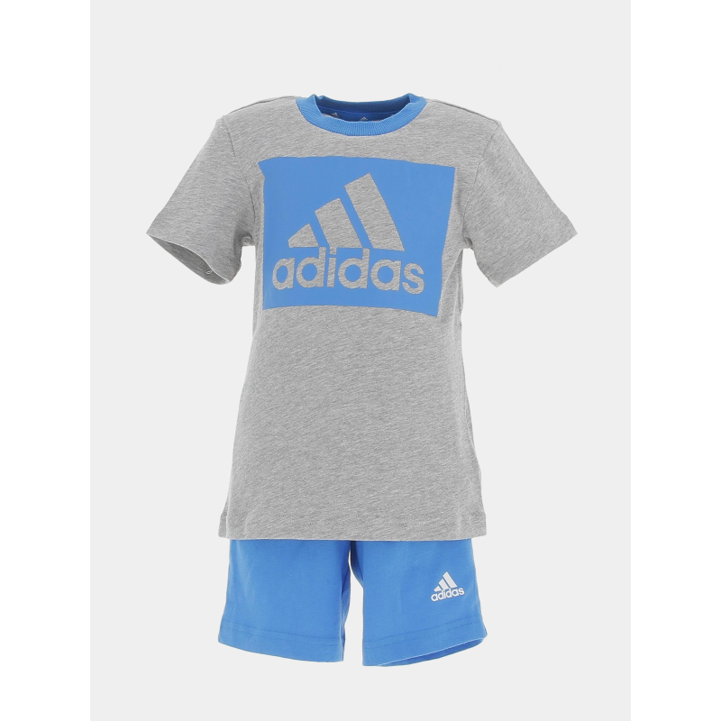 Ensemble sport t-shirt short bleu garçon - Adidas