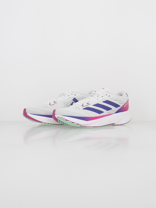 Chaussures de running adizero blanc/rose homme - Adidas