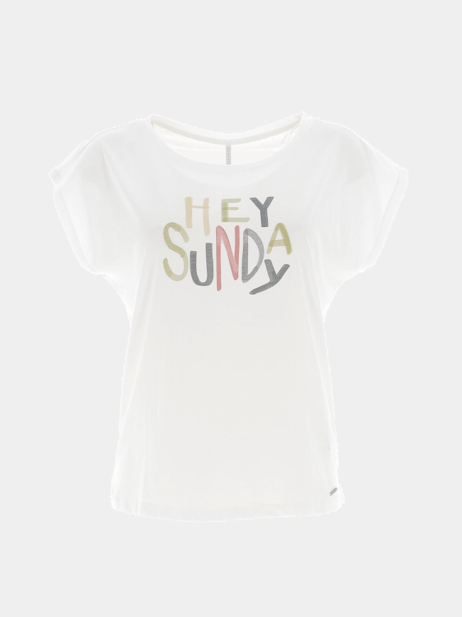 T-shirt sunday blanc femme - Sun Valley