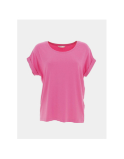 T-shirt basique moster rose femme - Only