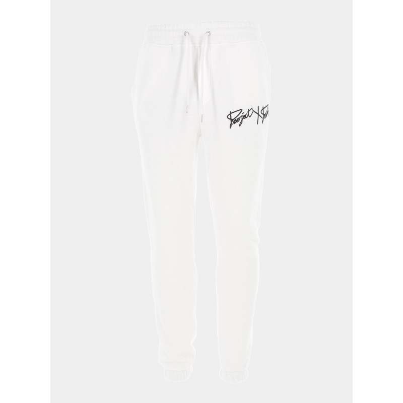 Jogging basic full logo blanc homme - Project X Paris