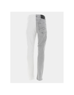 Jean slim bicolore blanc/gris homme - Project X Paris