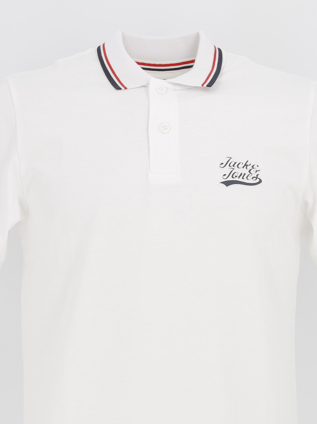 Polo trevor blanc garçon - Jack & Jones