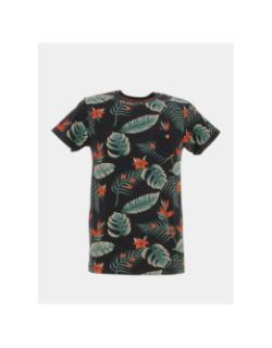 T-shirt nubie floral noir homme - Deeluxe