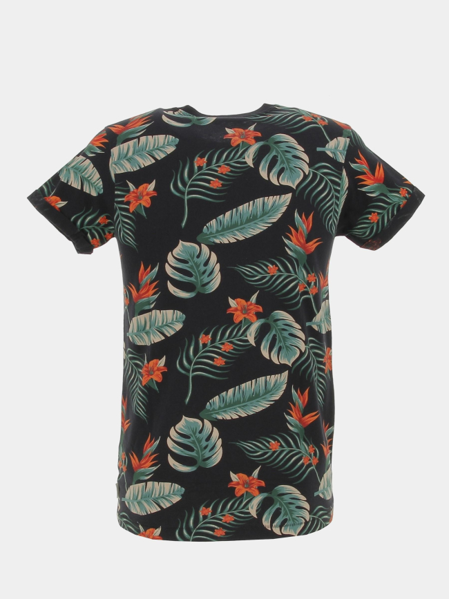 T-shirt nubie floral noir homme - Deeluxe