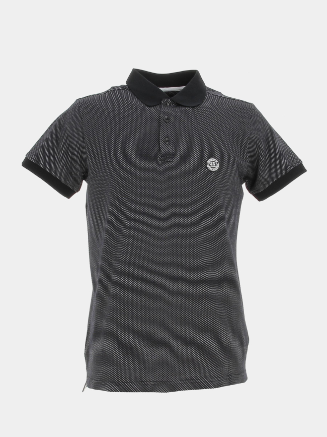 Polo à pois baky noir homme - Deeluxe