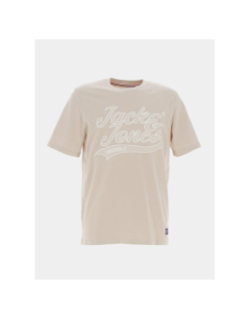T-shirt trevor upscale beige homme - Jack & Jones