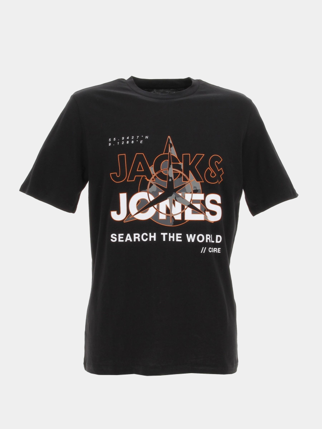 T-shirt cohunt noir homme - Jack & Jones