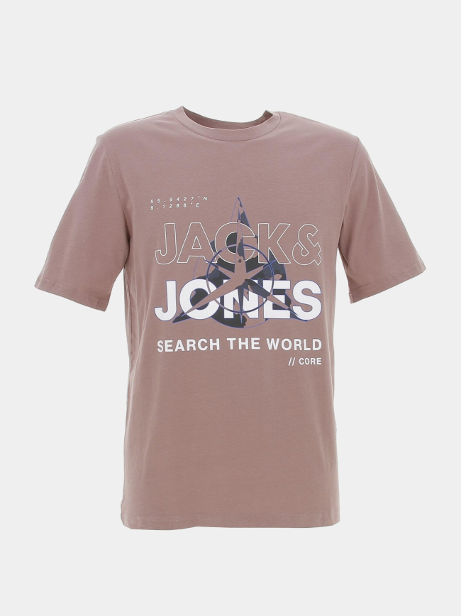 T-shirt cohunt mauve homme - Jack & Jones