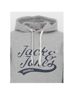 Sweat à capuche trevor gris homme - Jack & Jones