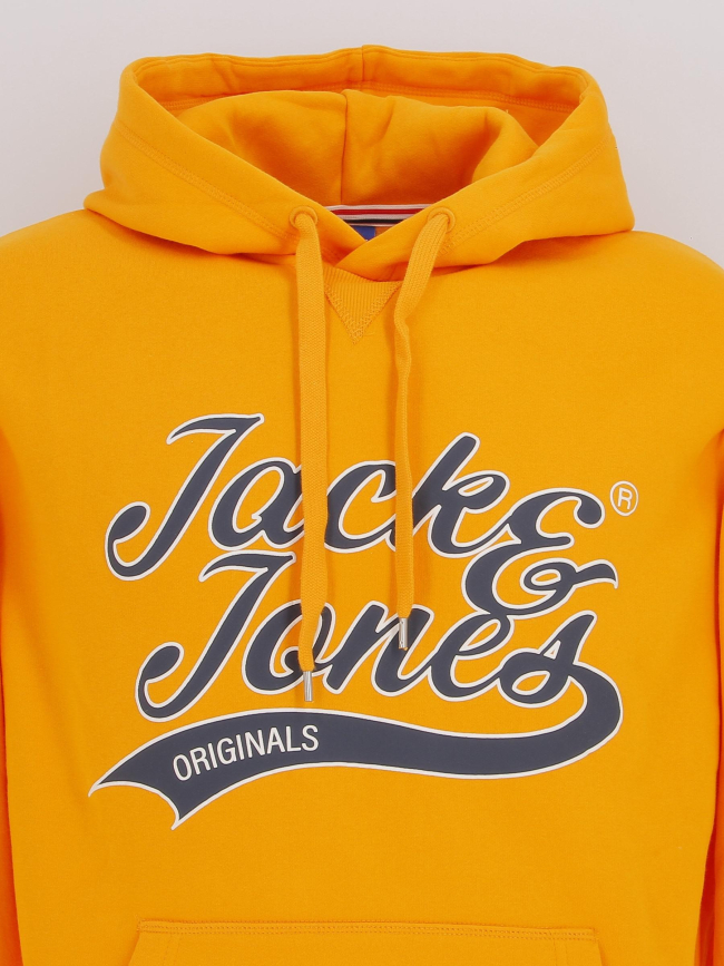 Sweat à capuche trevor jaune homme - Jack & Jones