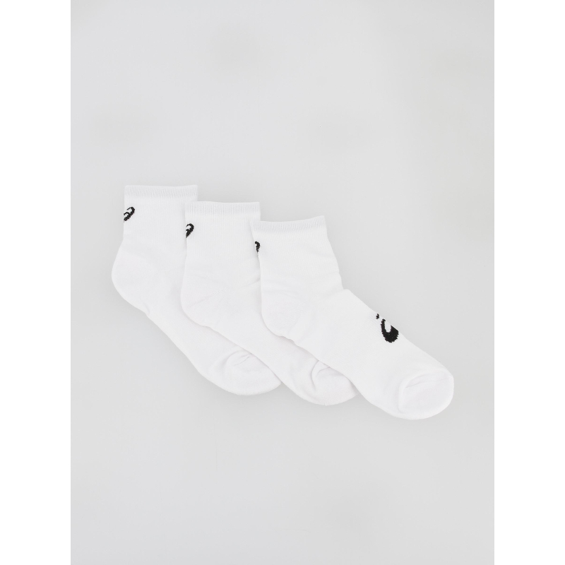 Pack 3 paires de chaussettes quarter blanc - Asics
