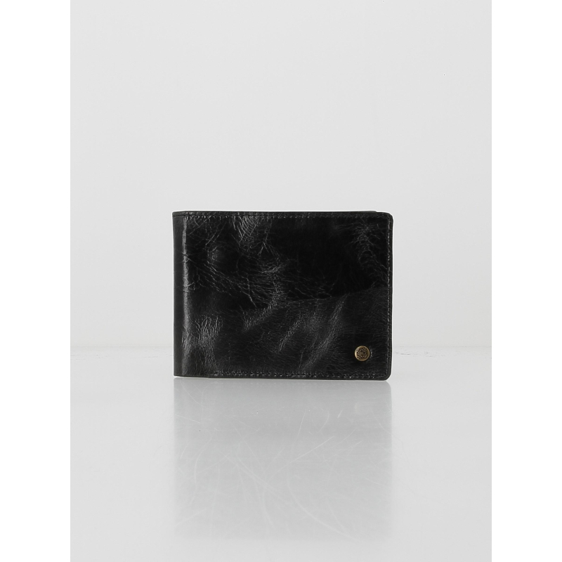 Portefeuille en cuir 3 volets noir homme - Oxbow