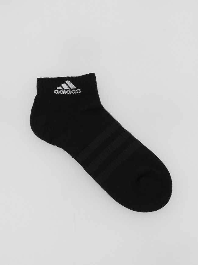 Pack 3 paires de chaussettes basses noir - Adidas
