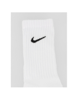 Pack 3 paires de chaussettes cush crew blanc - Nike