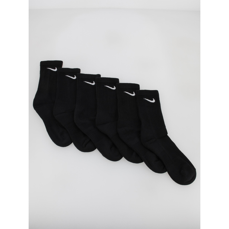 Pack 6 paires de chaussettes everyday cush noir homme - Nike