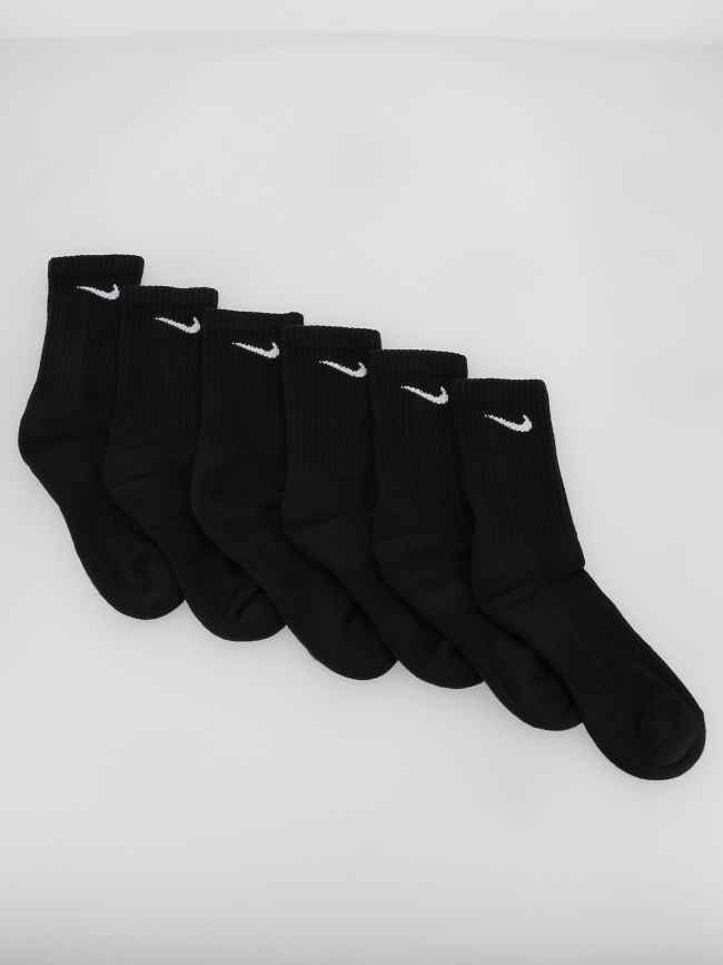Pack 6 paires de chaussettes everyday cush noir homme - Nike