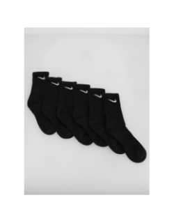Pack 6 paires de chaussettes everyday cush noir homme - Nike